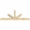 Ekena Millwork Saratoga Rough Sawn Timber Gable Bracket, Douglas Fir, 84"W x 38"H x 4"D x 4"F, 11/12 Pitch GBW084X38X0404SAR00RDF - alternate 2